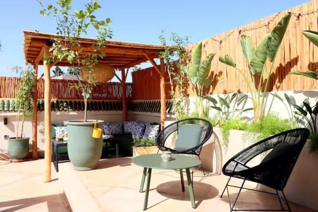 Riad Ptit Kech, Bassin Terrasse - Petits Dejeuners Marrakesch Exterior foto