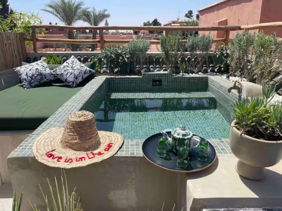 Riad Ptit Kech, Bassin Terrasse - Petits Dejeuners Marrakesch Exterior foto